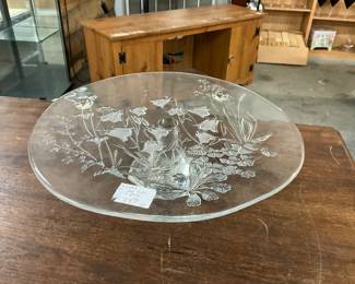 Savoir Vivre Crystal Meadow Vale Cake Plate