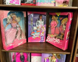 1997 Walmart 35th Anniversary Special Edition - 1988 Super Star Ken by Mattel - 1989 Barbie Flight Time