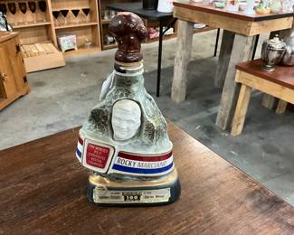 1973 Jim Beam rocky Marciano Bourbon Decanter