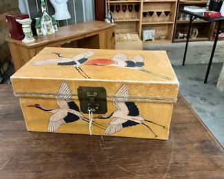 Jewelry or Treasure Box Crane Design