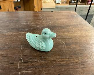 Blue Milk Glass Duck