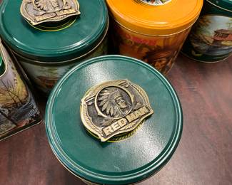 Redman Tobacco Belt Buckles & Tins
