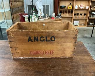 Wooden Crate - Anglo Corned Beef