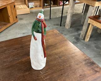 Wooden Snowman Christmas Decor