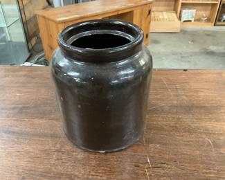Brown Stoneware Crock