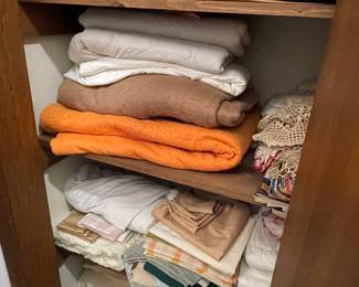 Towels  blankets and linens 