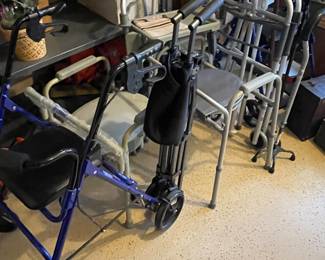 Walkers, commodes and bath chairs 