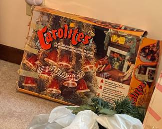 Vintage Christmas Carolites lights 