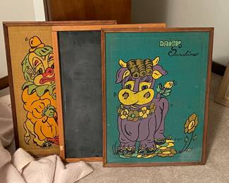 Old chalk boards 