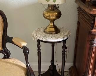 Vintage table and lamp