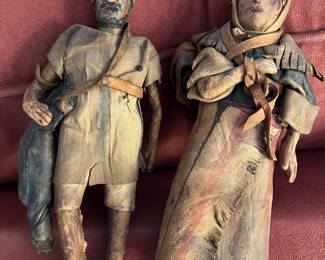 Vintage leather dolls