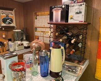 Lots of interesting bar ware.