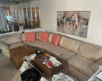 Thayer Coggin down filled sectional sofa