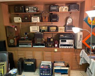 Vintage radios, stereos