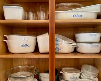 Blue cornflower Corningware