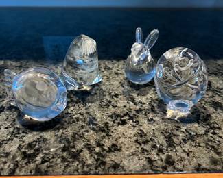 Spode crystal figurines 