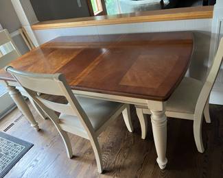 Dining room table - has 3 more chairs not pictured