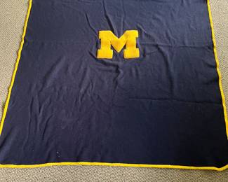Vintage wool U of M blanket