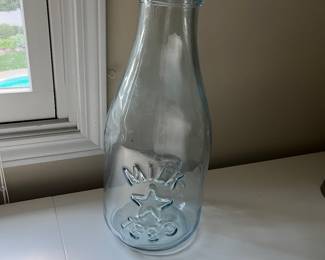 Large glass Milk bottle