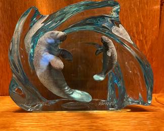 K. Cantrell manatee sculpture 