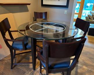 Bar height dining table