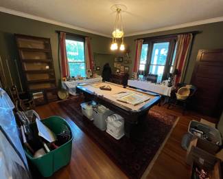 Pool table. Home decor.