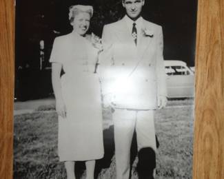 Do you ever wonder who lived in the house where we have sales? Well here is the sweet couple back in the late 50's