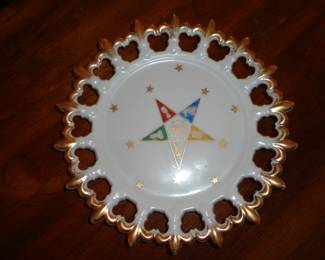 Order of the Eastern Star Masonic Plate