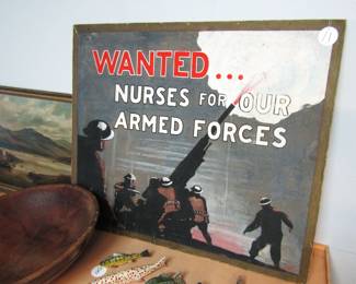 World War II war propaganda Sign