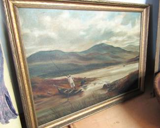 Antique Oil Painting on Board