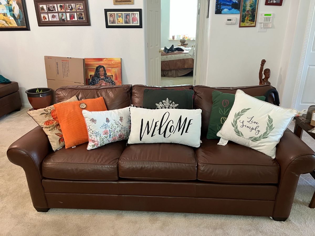 leather couch