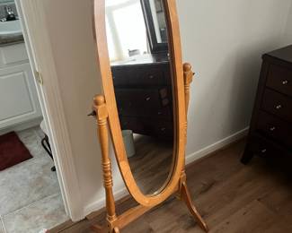 swing floor Cheval-style mirror
