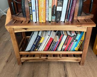 wooden book shelf