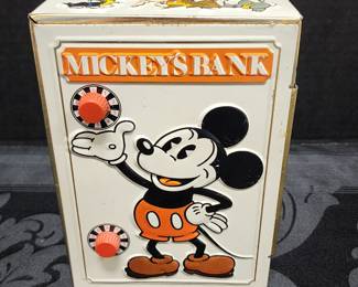 Mickey Mouse tin bank