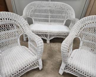 Wicker patio set