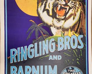 Original 1940s Ringling Bros and Barnum & Bailey Circus Poster
