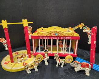 Fisher Price circus wagon set