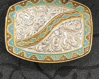 Crumrine western belt buckle