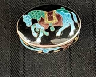 Enamel Trinket / Pill Box