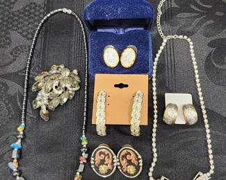 Sterling and costume jewelry.