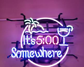 It's 5 o'clock Somewhere Neon Beer Sign