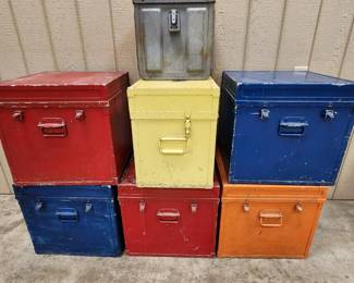 Military Metal Trunk Boxes
