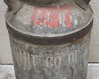 Hillpoint Co-op Creamery Milk Can