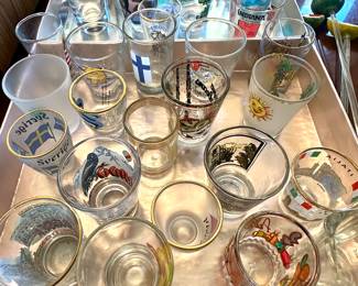 Shot glasses from around the world
