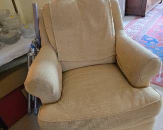 Ethan Allen Chair with Ottoman 