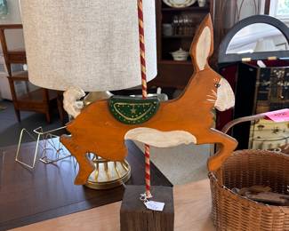 Nancy Thomas Rabbit Carousel Sculpture