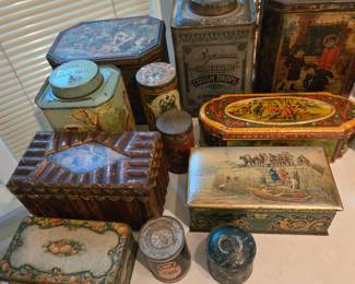 Biscuit Tins - large assortment 