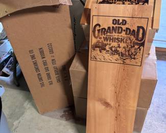 Old Grandad whiskey display
