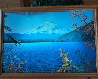 1950’s Mt. St. Helens lighted picture