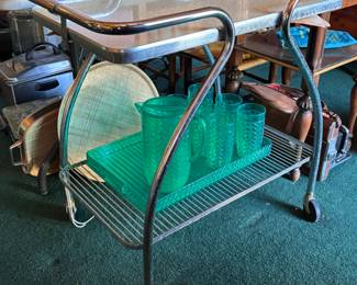 1950’s chrome & Formica utility cart